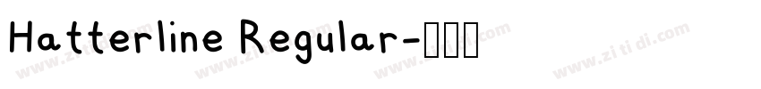 Hatterline Regular字体转换